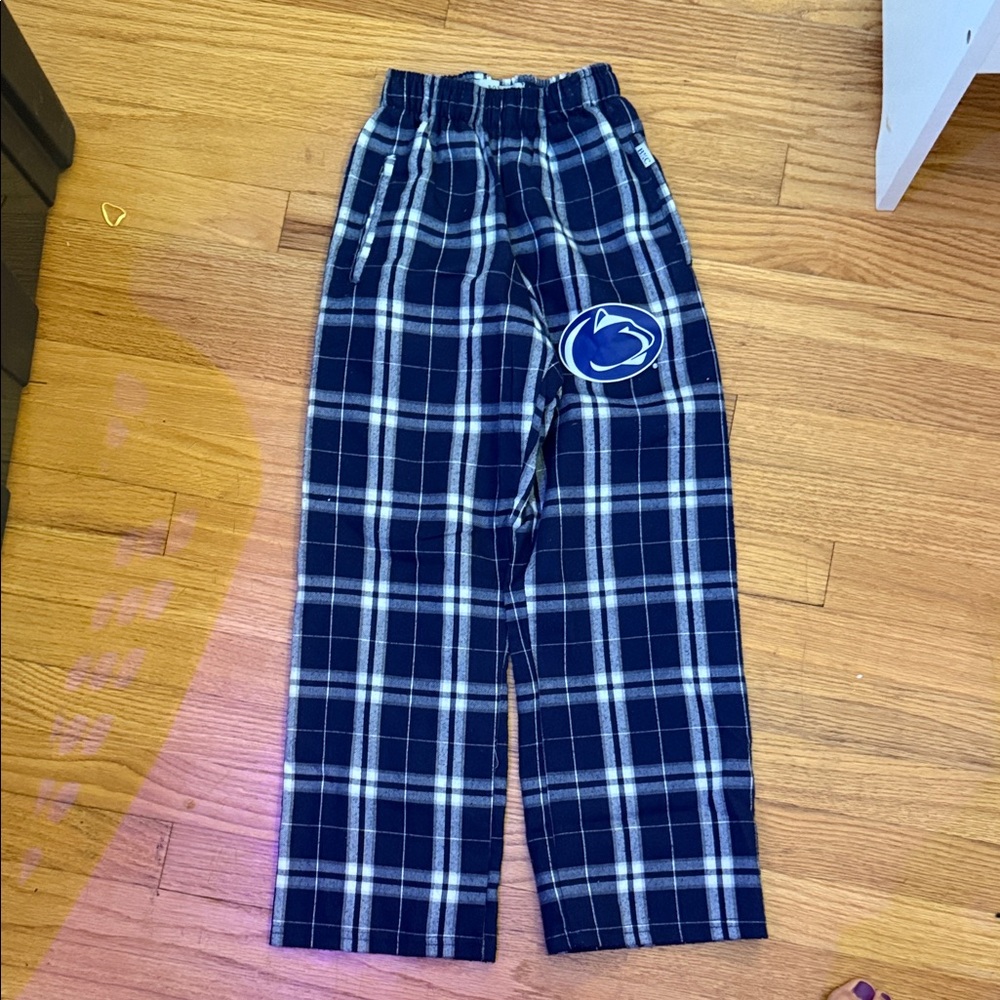 Kids Navy Penn State (PSU) Plaid Pajama Pants